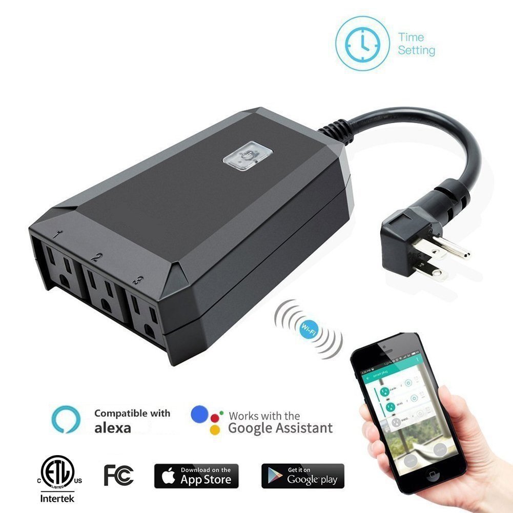 outdoors wifi Smart Socket mobile phone Timing Switch socket Long-range remote control Smart home Alexa U.S. regulations