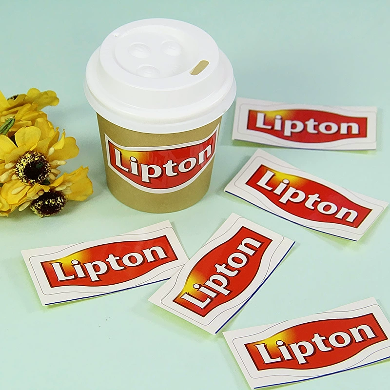 Sticker & Slime Set (Lipton, Doublemint) with Storage Pouch, Handmade 6×3 cm