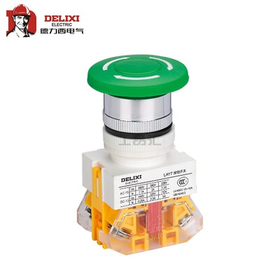 德力西电气 按钮开关;LAY7-11XD/2 220V LED 绿