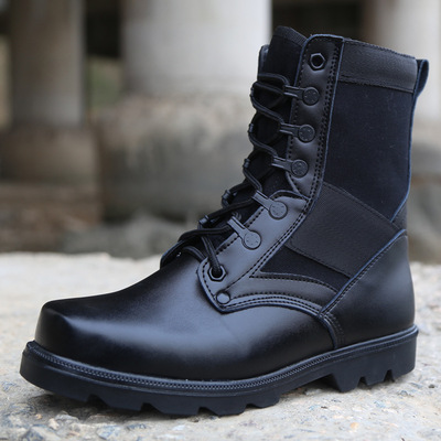 07军靴作战靴男特种兵作战靴真皮陆战靴超轻战术沙漠靴军鞋冬季|ms