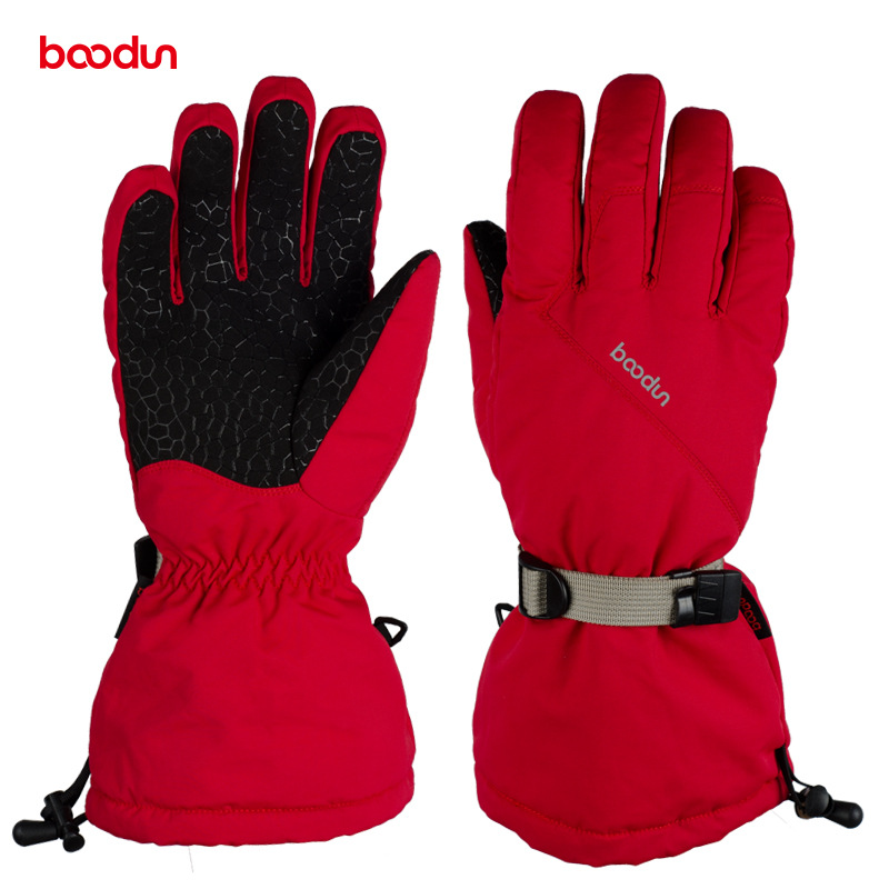 BOODUN Warm pour le ski en extérieur, extension de poignet à cinq doigts, housse imperméable intégrée, gants de ski d'hiver_voghion.com