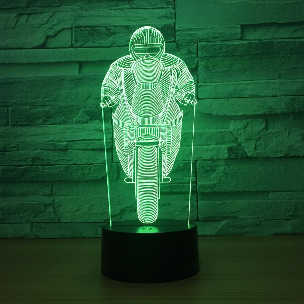 3D立体错觉灯 跨江大桥七彩触摸变色视觉灯 亚克力