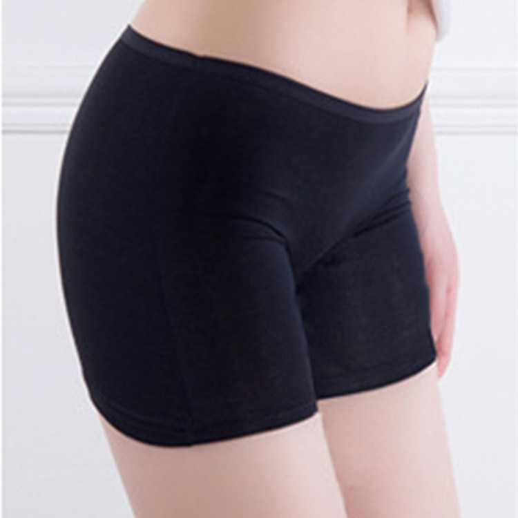 厂家直销春夏季通用舒适莫代尔三分平口安全裤女士防走光打底裤|ru