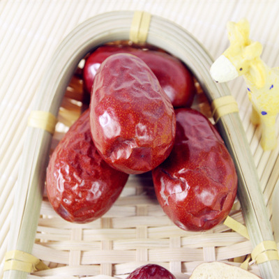 产地货源骏枣新疆干果大红枣批发 和田大枣散装500g干枣一件代发|ms