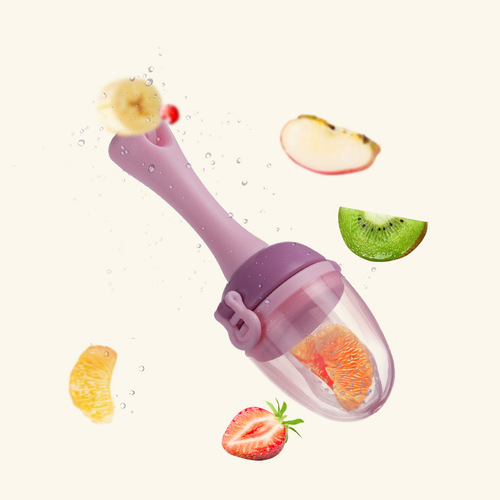 Baby food bite fruit and vegetable happy teething stick baby fruit food supplement push type bite happy factory direct supply