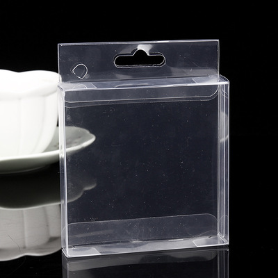 customized transparent Packaging box PVC Mobile phone shell headset data line Plastic Plastic box rectangle