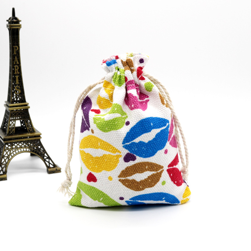 厂家订做棉布袋帆布袋彩印帆布袋定做环保束口袋定制抽绳束口袋