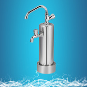 家用台上水龙头净水器 不锈钢双水龙头净水器 超滤净水机厂家直销