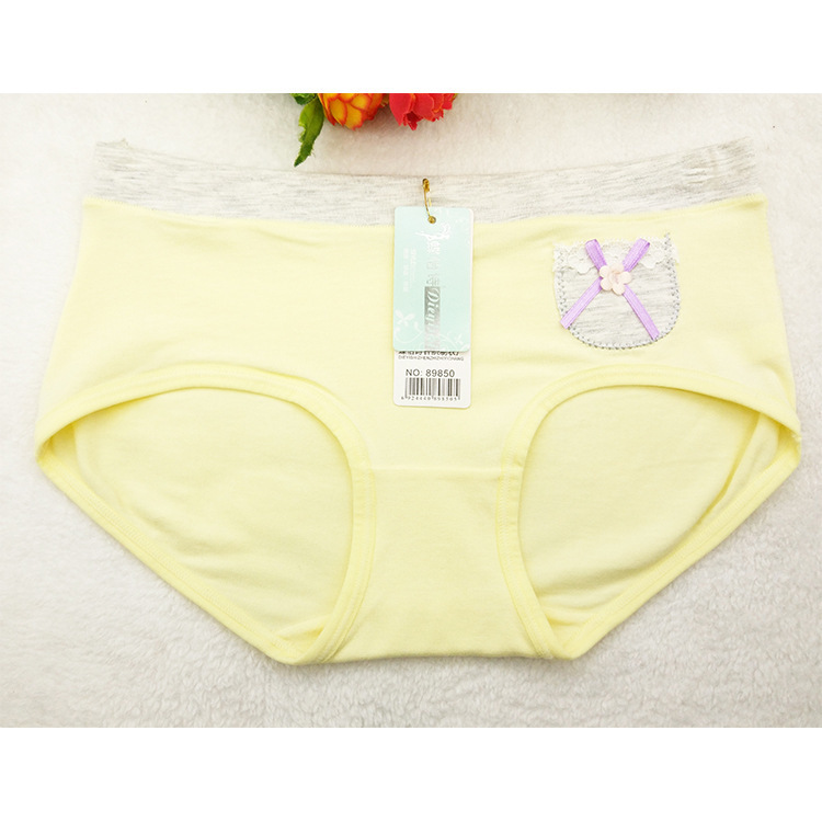 Butterfly poetry cotton cute pocket printed seamless breathable cotton mid-waist boxer underwear for girls Butterfly poetry cotton cute pocket printed seamless breathable cotton mid-waist boxer underwear for girls