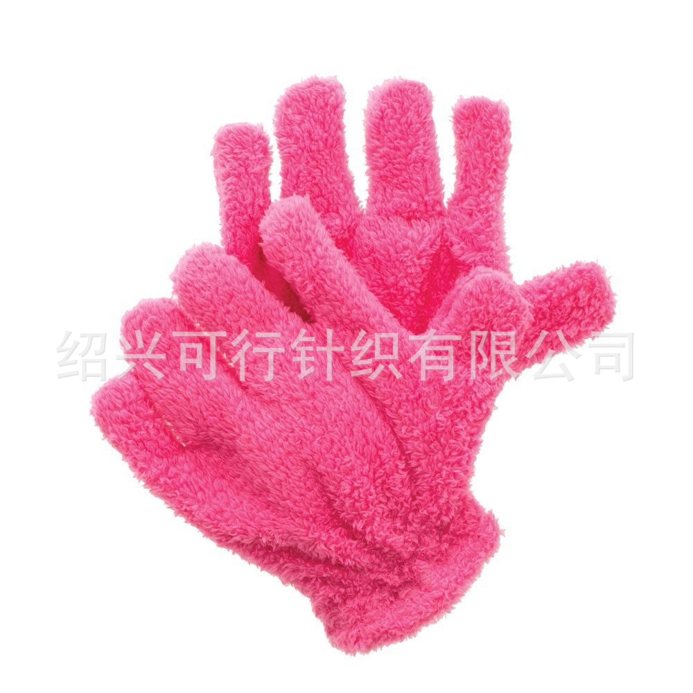 干发加绒手套