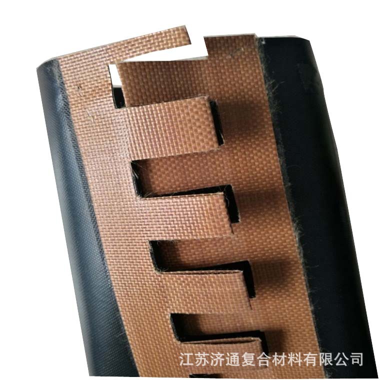 厂家直销 特氟龙布带 可加导条打钉扣 布传送带 耐热性能好