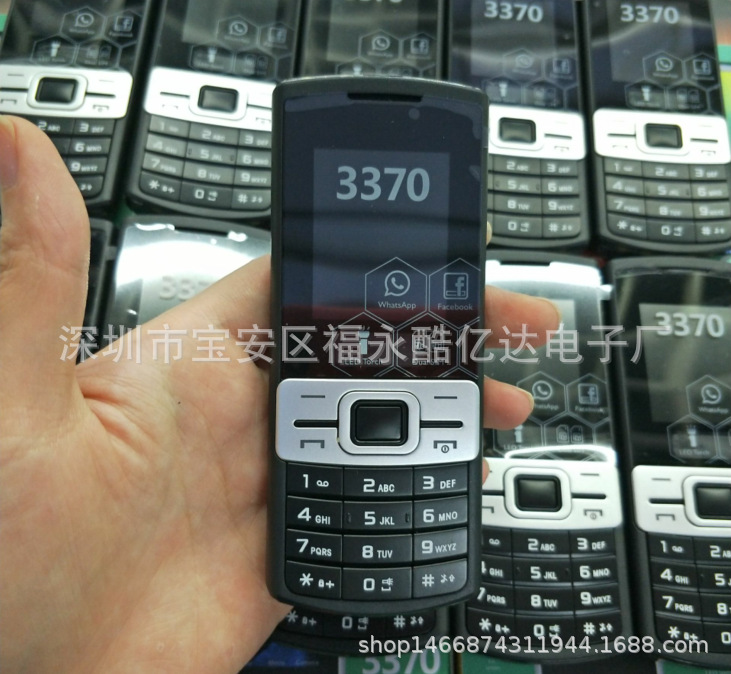 生产新款3370低端手机 1.77寸屏低端手机G3 515 3310南美外文手机
