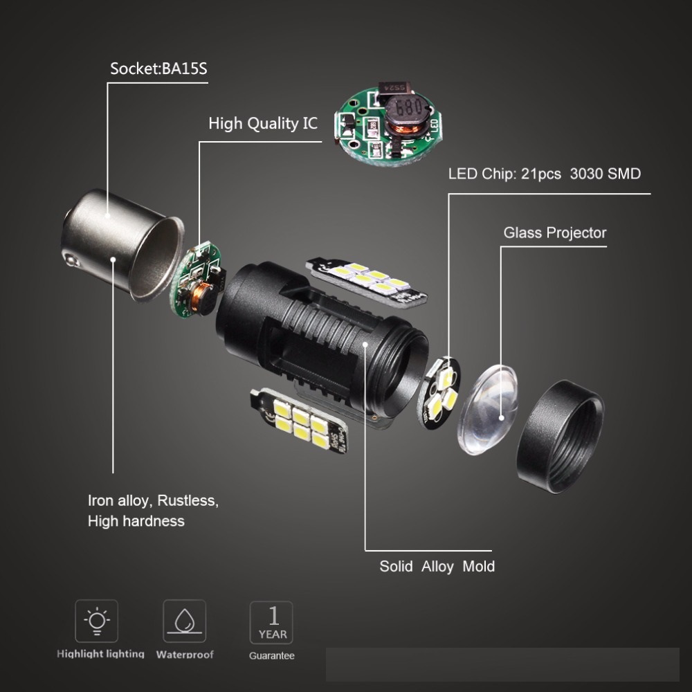 2Pcs-P21W-Led-Bulb-1156-BA15S-