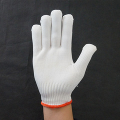 Factory supply nylon gloves, encrypted and thickened 500g gloves, high elasticity nylon polyester white wear-resistant safety gloves
