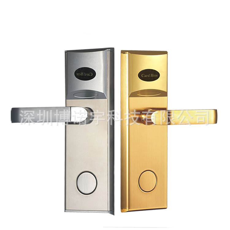 酒店宾馆刷卡感应门锁 公寓客房智能刷卡锁 hotel RF card lock