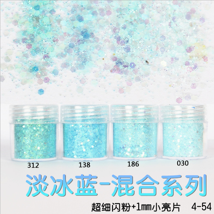 Nagel Glitzer Holografische Dekoration Flocken Glitzer DIY Nailart 3D Pailletten - Bild 24 von 28