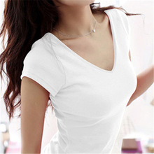 夏季新款韩版女式T恤大码打底衫女修身显瘦t恤上衣女装一件代发