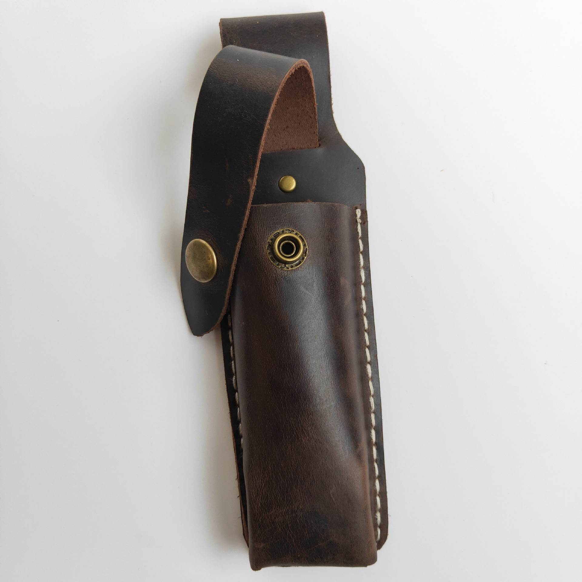 头层疯马真皮刀套 可挂腰包刀鞘保护套 军刀套 定制LOGO