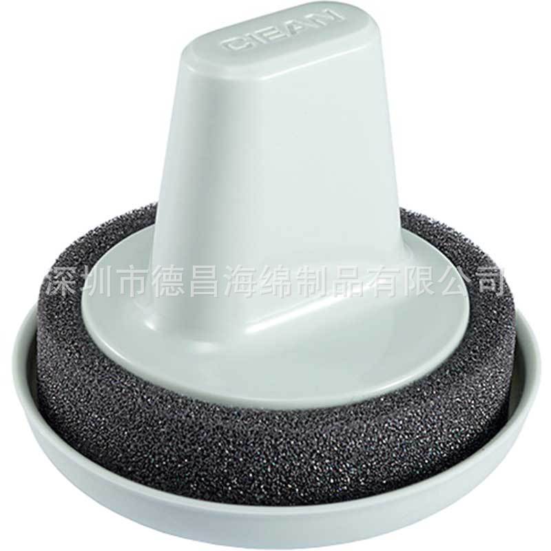 供应新品日式 圆形带手柄海绵擦 浴室瓷砖地板池台马桶清洁海绵刷