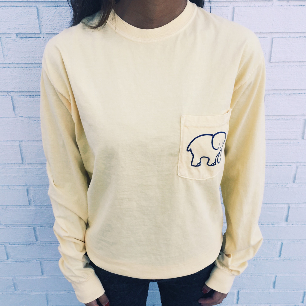 Slim Fit Round Neck Long Sleeve Womens T Shirt Cute Cartoon Elephant Print Casual Wear for Couples Wholesale Available