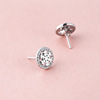 Fashionable earrings, Korean style, with snowflakes, Birthday gift, wholesale