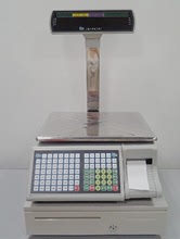 厂家直销上海大华条码秤30kg电子桌称大台面大量程60公斤条码称