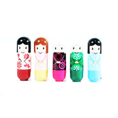 Cross border Poetry crystal Kimono dolls Lip Balm Colorless Drying Chapped 24 Lips nursing