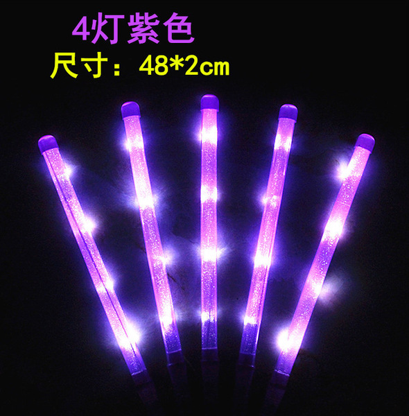 electronic rainbow big colorful flashing light stick
