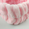 Cute cosmetic headband for face washing, flannel face mask