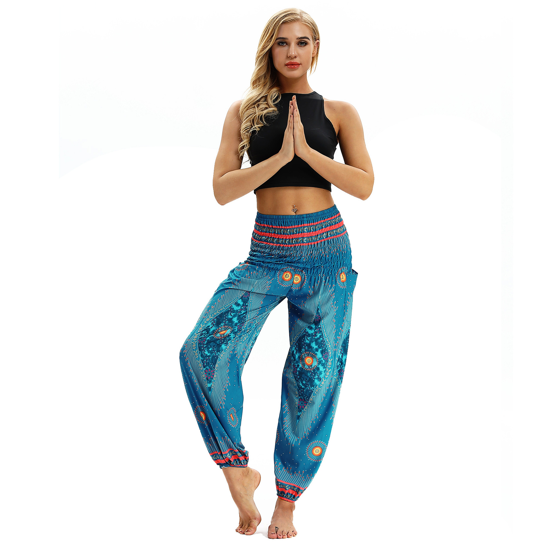 printing loose sports yoga pants Nihaostyle Clothing Wholesale NSMDF67669