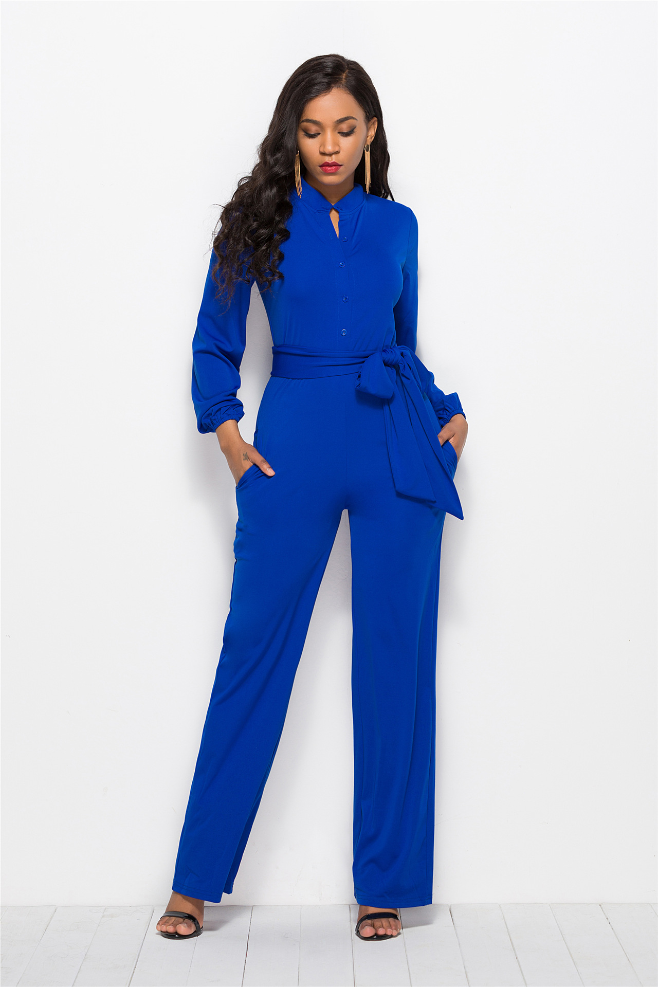 royal blue ladies jumpsuit