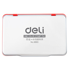 Powerful 9893 Extra Large Fast-Drying Red Ink Pad Financial Office Quick-Dry Stamp Ink Transparent Sponge Ink Pad