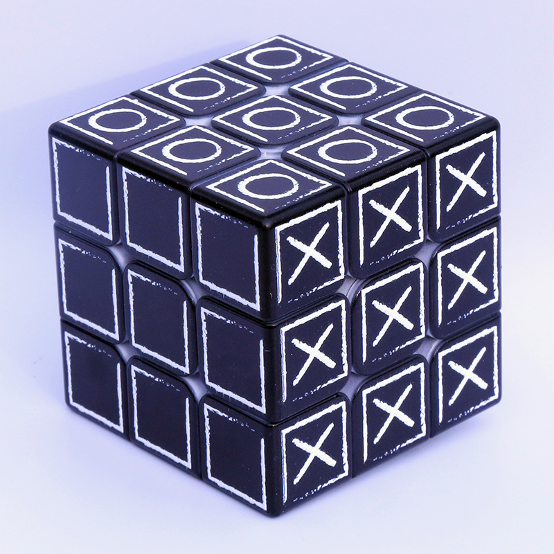 UV打印三阶盲人指纹浮雕魔方益智玩具广告旋转竞速速拧亚马逊选品