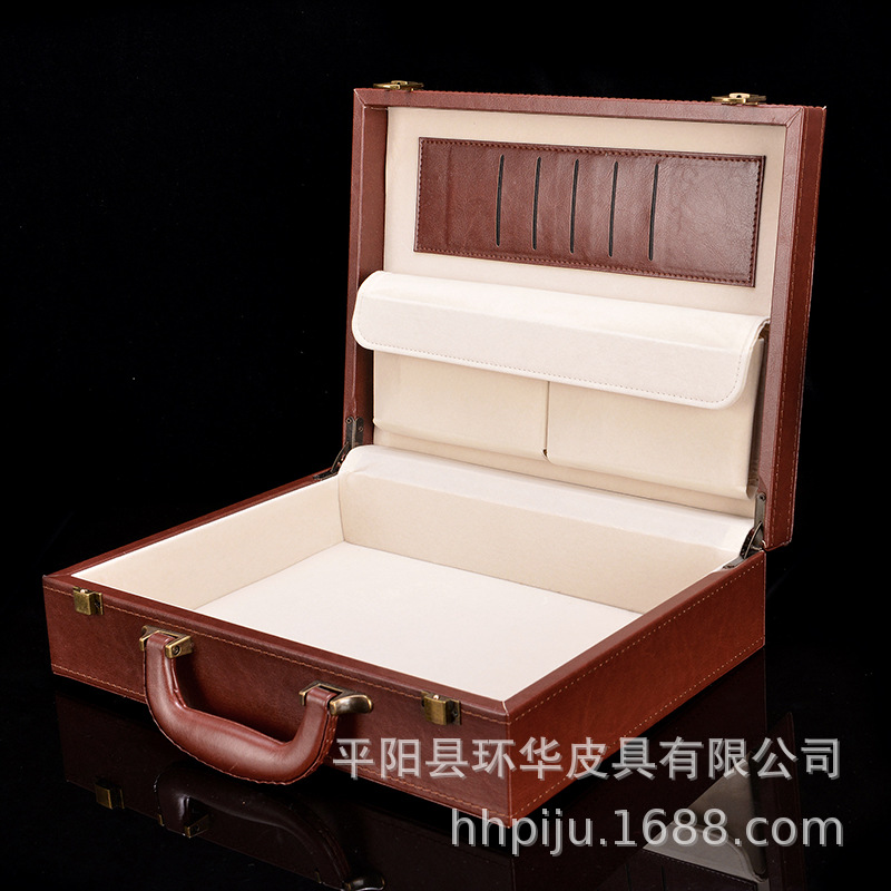 交房箱 高档皮质交房箱房产物业钥匙箱交房工具箱定制交房皮盒