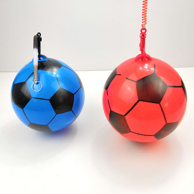 9寸吊环足球 儿童世充气六瓣足球幼儿园练习皮球23/25cm地摊热卖|ru