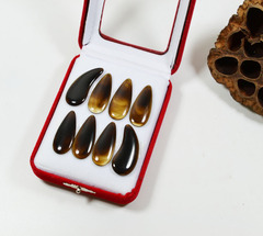 Factory direct sales and wholesale customized imitation natural color guzheng nails Grooved guzheng nails for adults and children