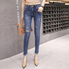 Nine points jeans high waist spring new products tight fitting