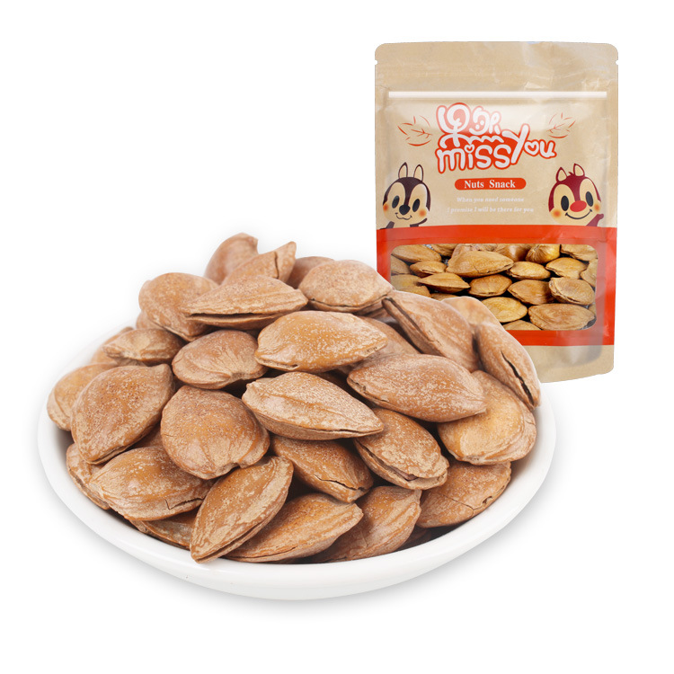 新疆特产 开口杏仁 手剥带壳坚果杏仁 干果炒货500g 批发招代理|ru