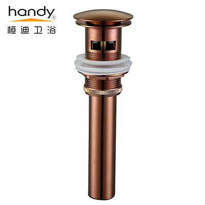 全铜弹跳式下水器 伸缩水槽下水管浴室配件 耐高温防臭隔水器