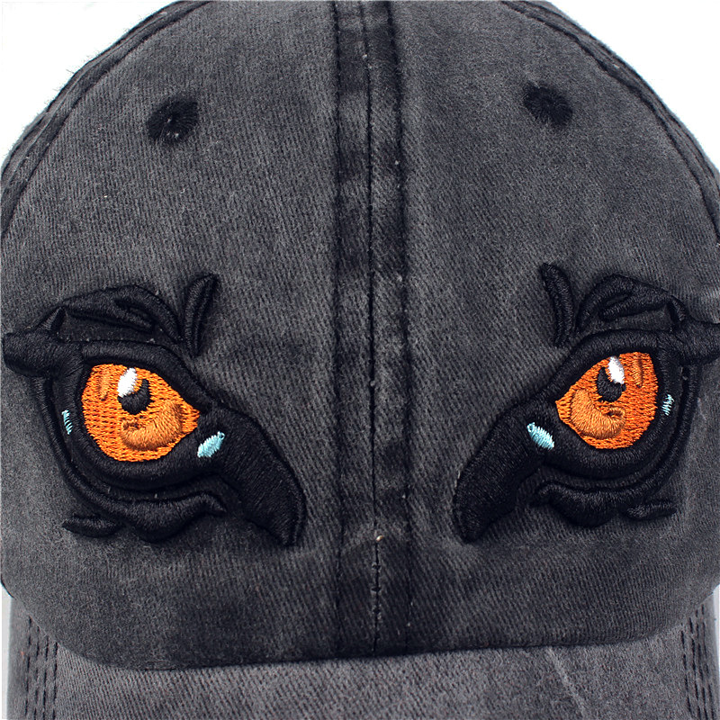 Washed Baseball Cap Eagle Eye Embroidered Cotton Hat display picture 26