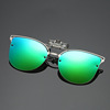 Fashionable metal ultra light sunglasses suitable for men and women, cat's eye, wholesale