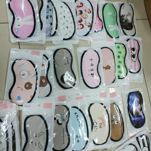 New Korean version of cute cartoon ice bag eye mask, multi-functional personalized light-blocking sleep eye mask, wholesale
