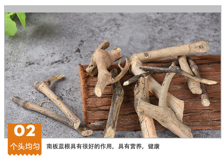 Nan Ban Lan Gen (Baphicacanthus cusia) — Dried Southern Isatis Root, Sulfur-Free, 500g quality and texture