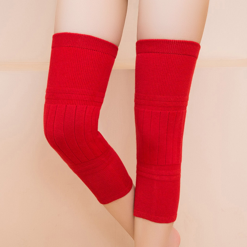 防滑羊毛护膝 毛护膝秋冬季薄款护腿套膝盖保暖男女通用护膝批发|ms