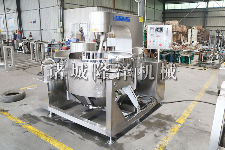 虎皮核桃仁裹糖油炸机器 全自动琥珀核桃仁加工设备