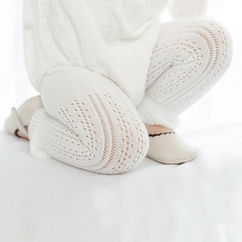 Nuevo verano malla delgada polainas de los niños niñas blanco peinado algodón bebé noveno pantalones calcetines DE LOS NIÑOS Calcetines image 4