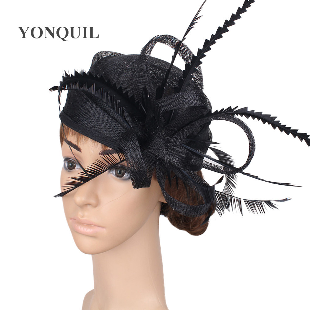 Explosive Halloween Linen Hat Noble Banquet Linen Yarn Top Hat Ball Net Yarn Headdress