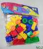 Tong Tong Puzzle Building blocks The Conduit Screw Beading originality Mosaic Bamboo Dominoes Breed Complete