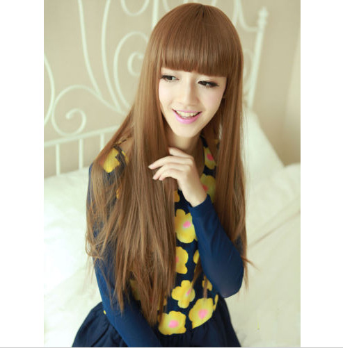 Wig Female Long Straight Hair Fluffy European And American Wig Wholesale display picture 3