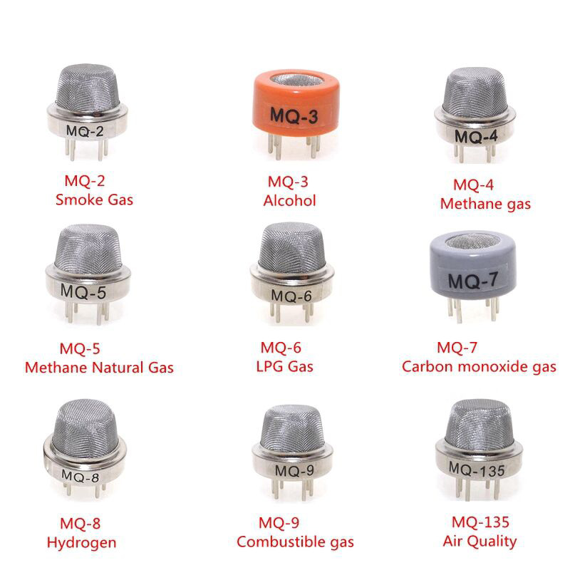 MQ-2 MQ-3 MQ-4 MQ-5 MQ-6 MQ-7 MQ-8 MQ-9 MQ-135探头 非模块-阿里巴巴